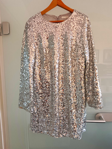 Damen paillettenkleid gr - h&m,