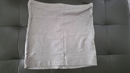 Minirock silber glitzer - h&m,