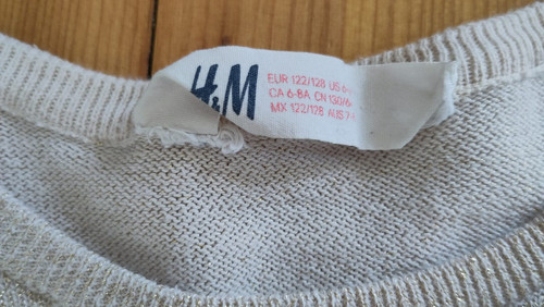 Mädchen kleid beige gr - h&m,