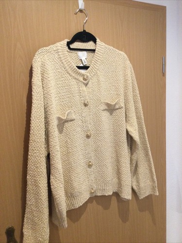 Glitzer strickjacke - h&m,
