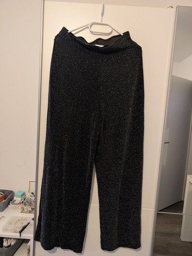 Glitzer weite hose - h&m,