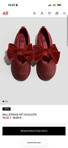 Mädchen ballerinas eu 25 - h&m,
