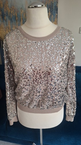 Damen pullover pailletten - pullover,