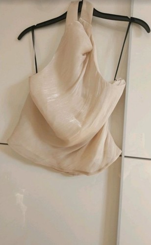 Top neckholder creme - creme, beige