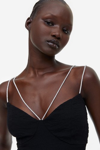 Crop top mit - h&m,