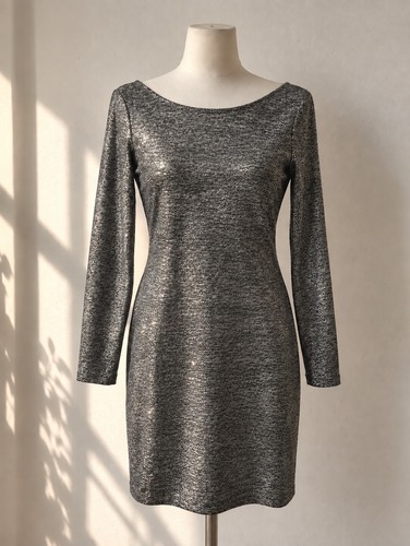 Neu glitzer kleid silber - glitzer,