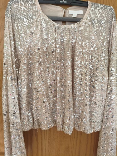 Paillettenbluse bluse - h&m,