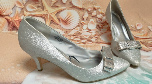 Glitzer high heels - h&m, glitzer-high