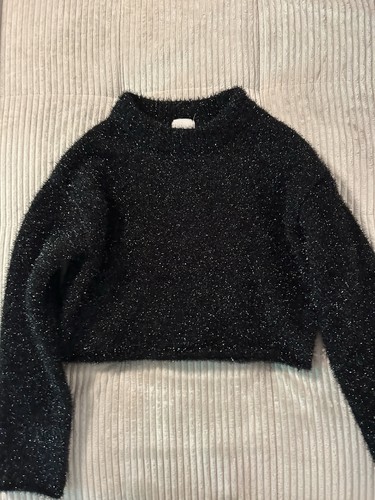 Glitzer cropped pullover - cropped,