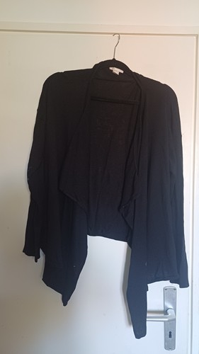 Schwarze strickjacke - schwarze,