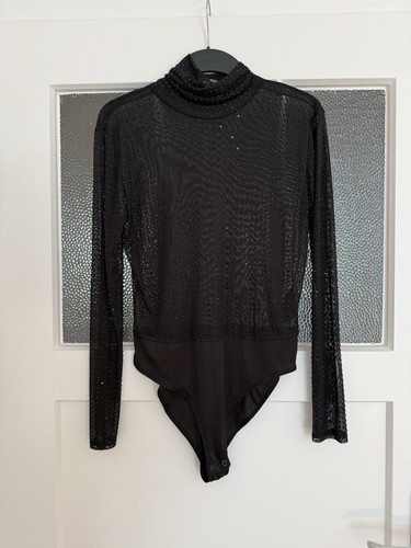 Body glitzer schwarz - h&m,