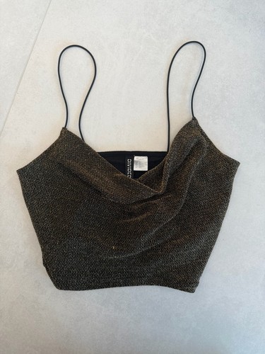 Divided glitzer top gold - glitzer,