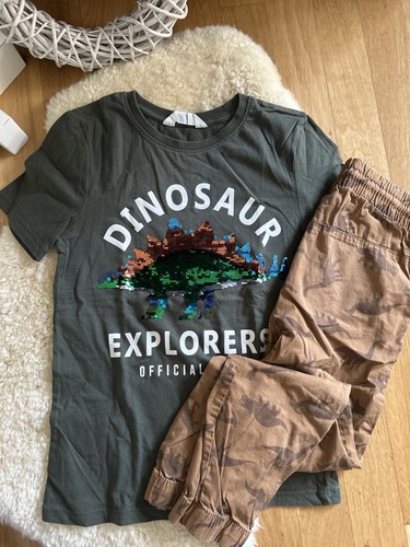 Jungen dino set glitzer - jungen,