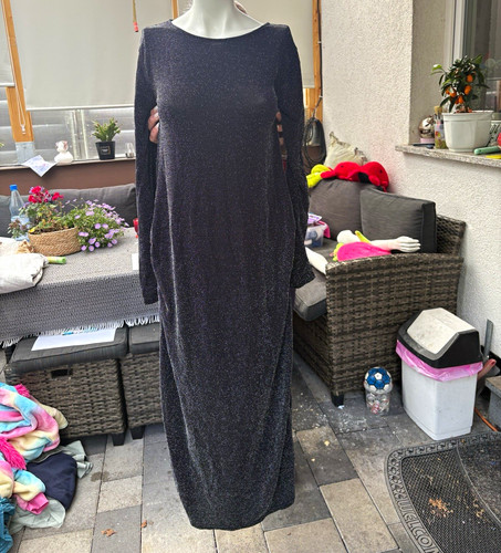 Damen maxikleid schwarz - h&m,