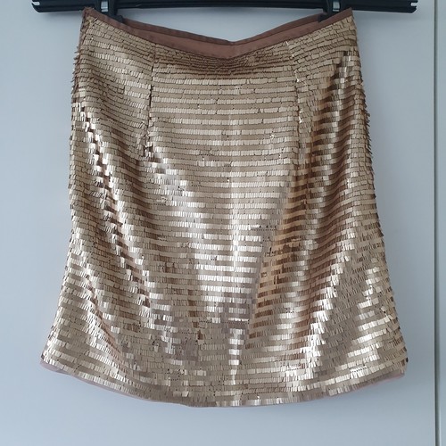 Minirock gold pailletten - h&m,