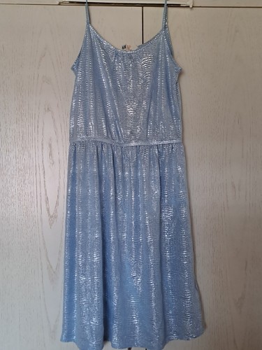 Glitzerkleid hellblau - h&m,