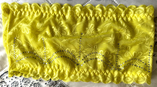 Gelbes bandeau mit - gelbes,