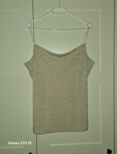 Damen top glitzertop l - glitzertop,